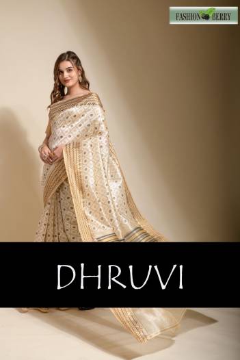 DHRUVI BY FASHION BERRY DESIGNER SILK SAREE WHOLESALER IN INDIA